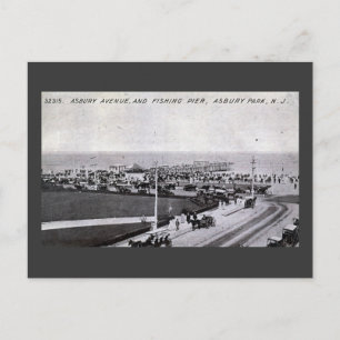 Asbury Park, New Jersey 1910 Vintage Postcard