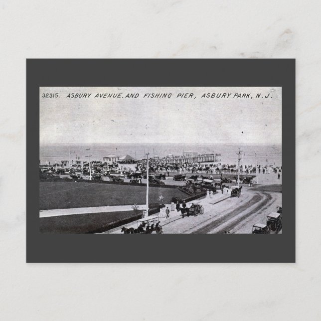 Asbury Park, New Jersey 1910 Vintage Postcard (Front)
