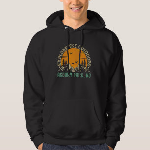 Asbury Park, New Jersey - Explore The Outdoors Hoodie