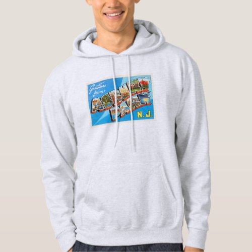 Asbury Park New Jersey NJ Vintage Travel Postcard_ Hoodie