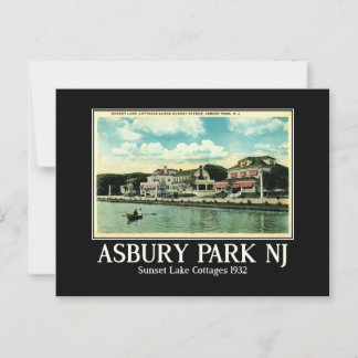 Asbury Park NJ 1930s Vintage Inspired Postcard