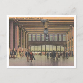 Asbury Park NJ, Convention Hall Arcade 1940s Postcard