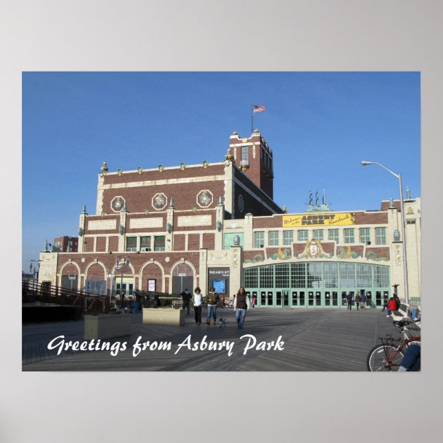 Asbury Park NJ Paramount Theatre & Convention Hall Poster (Front)