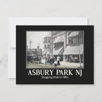 Asbury Park, Shopping Downtown, 1910s Postcard