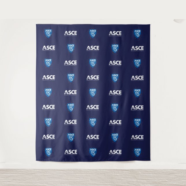 ASCE 175th Anniversary Custom Logo Backdrop  (Front)