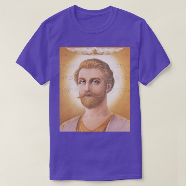 Ascended Master Saint Germain-7th Ray Master T-Shirt (Design Front)