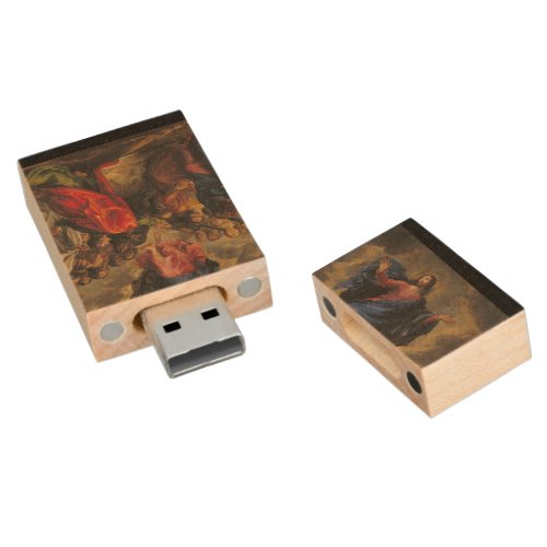 Ascension Above the Crowds Wood USB Flash Drive