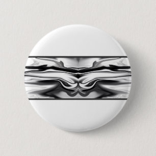 Ascension - chrome angel abstract pinback button