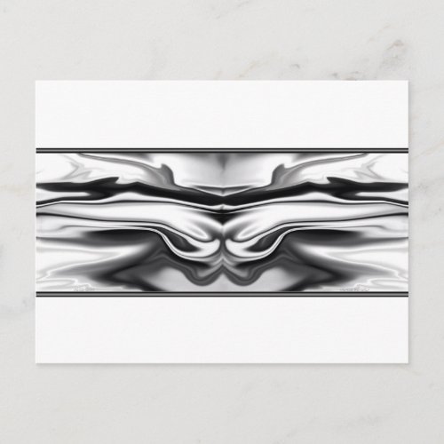 Ascension _ chrome angel abstract postcard