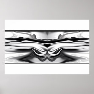 Ascension - chrome angel abstract poster
