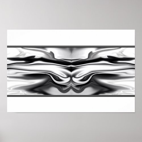 Ascension _ chrome angel abstract poster
