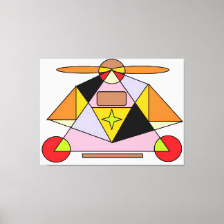Ascension - Etude No. 2: Sacred Geometry and Mysti Canvas Print