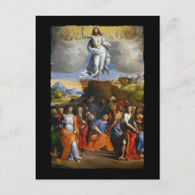 Ascension into Golden Clouds Postcard (Front)