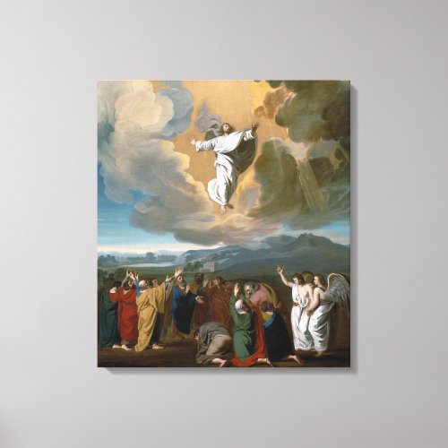 Ascension Jesus Christ Ascending to Heaven Canvas Print