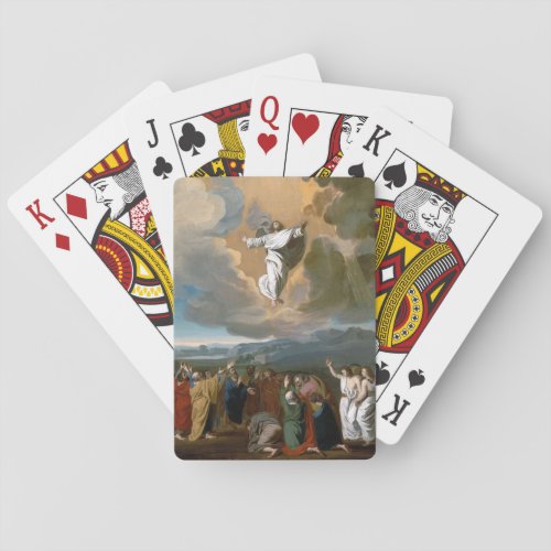 Ascension Jesus Christ Ascending to Heaven Poker Cards