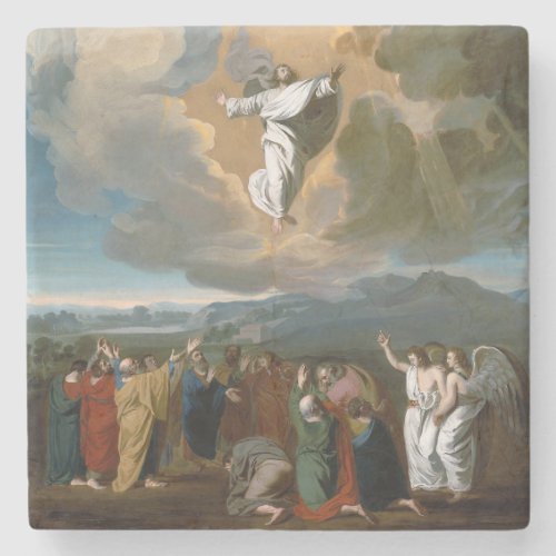 Ascension Jesus Christ Ascending to Heaven Stone Coaster