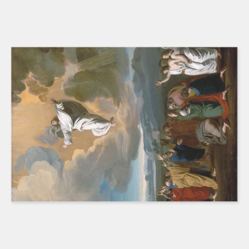 Ascension Jesus Christ Ascending to Heaven Wrapping Paper Sheets
