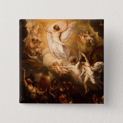 Ascension of Christ with Angels Button