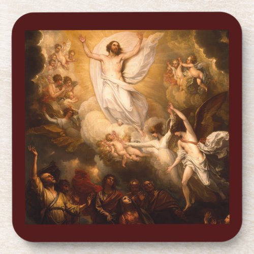 Ascension of Christ with Angels Coaster