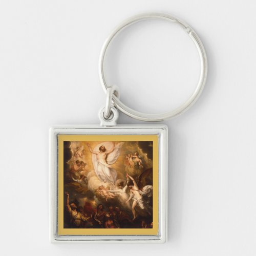 Ascension of Christ with Angels Keychain
