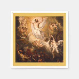 Ascension of Christ with Angels Paper Napkins