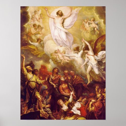 Ascension of Christ with Angels Poster