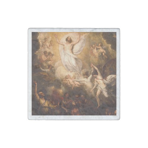 Ascension of Christ with Angels Stone Magnet