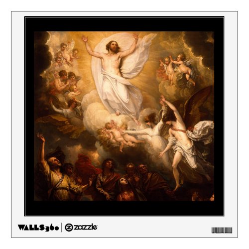 Ascension of Christ with Angels Wall Sticker