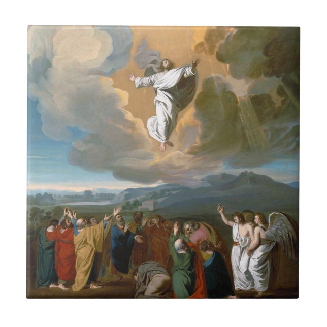 Ascension Of Jesus Christ Ceramic Tile (Front)