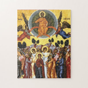 Ascension of Jesus Christ Orthodox Christian Icon Jigsaw Puzzle
