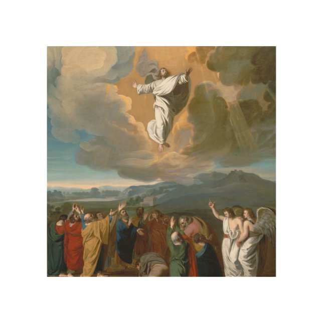 Ascension Of Jesus Christ Wood Wall Art (Front)