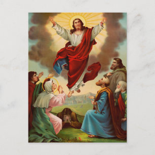 Ascension of Jesus to the Heaven Postcard