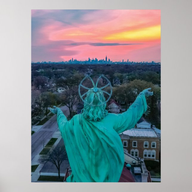 Ascension Over Skyline Poster (Front)