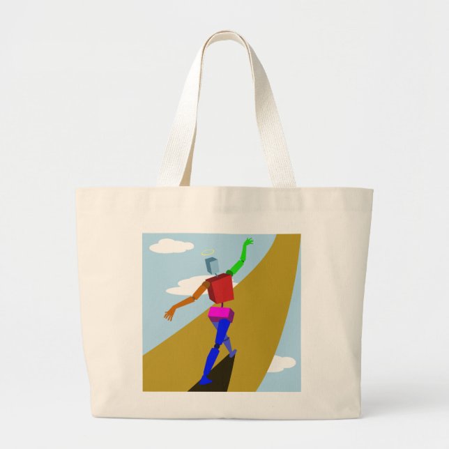 Ascension to Peace Large Tote Bag (Front)