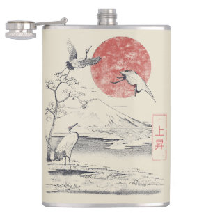 Ascension - Traditional Japanese Streetwear Design Flask