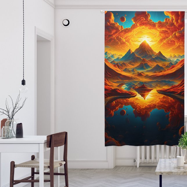 Ascension Vortex panel 50x84 007 Blackout Curtains (Living Room)