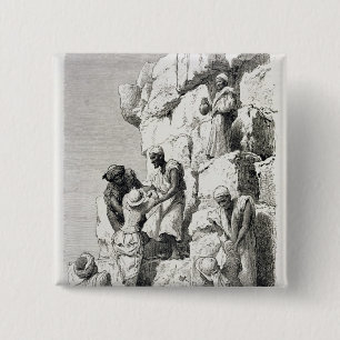 Ascent of the Great Pyramid, 19th century Button