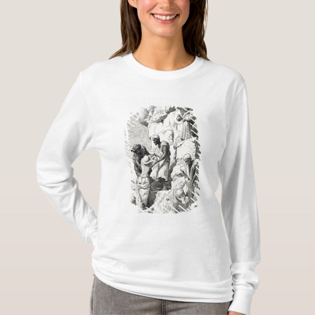 Ascent of the Great Pyramid, 19th century T-Shirt (Front)