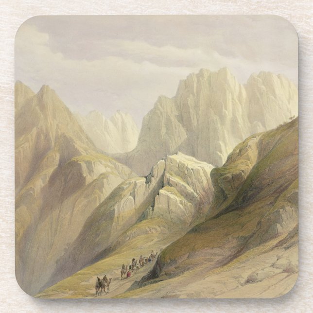 Ascent of the Lower Range of Sinai, February 18th Coaster (Front)