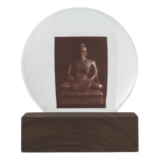 Ascetic Buddha Prayer-Caster Snow Globe