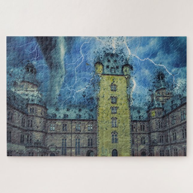 Aschaffenburg Castle. Jigsaw Puzzle (Horizontal)