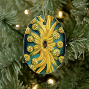 Ascidiae by Ernst Haeckel, Vintage Marine Animals Ceramic Ornament