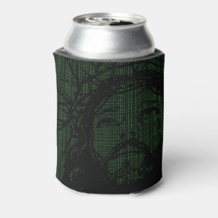 ASCII Art Jesus Crown Of Thorns John 19:30 Can Cooler