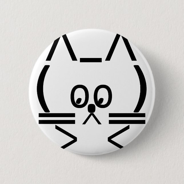 ASCII Cat Button (Front)