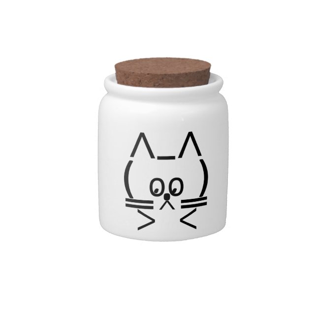 ASCII Cat Candy Jar (Front)