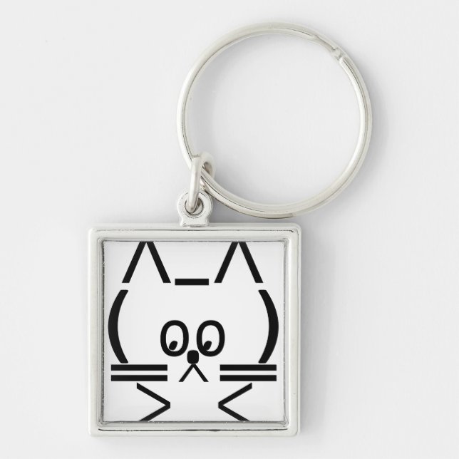 ASCII Cat Keychain (Front)
