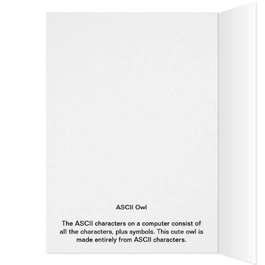 ASCII Owl (Inside (Left))