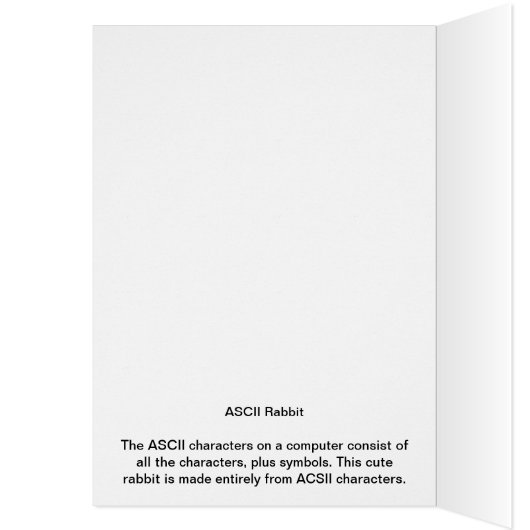 ASCII Rabbit Cards (Inside (Left))