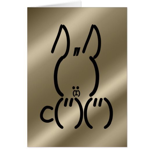 ASCII Rabbit Cards (Front)