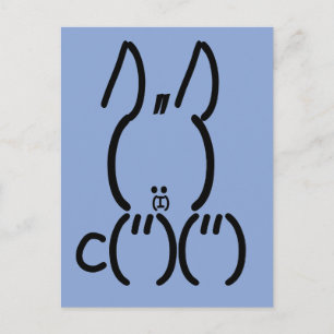 ASCII Rabbit Postcard